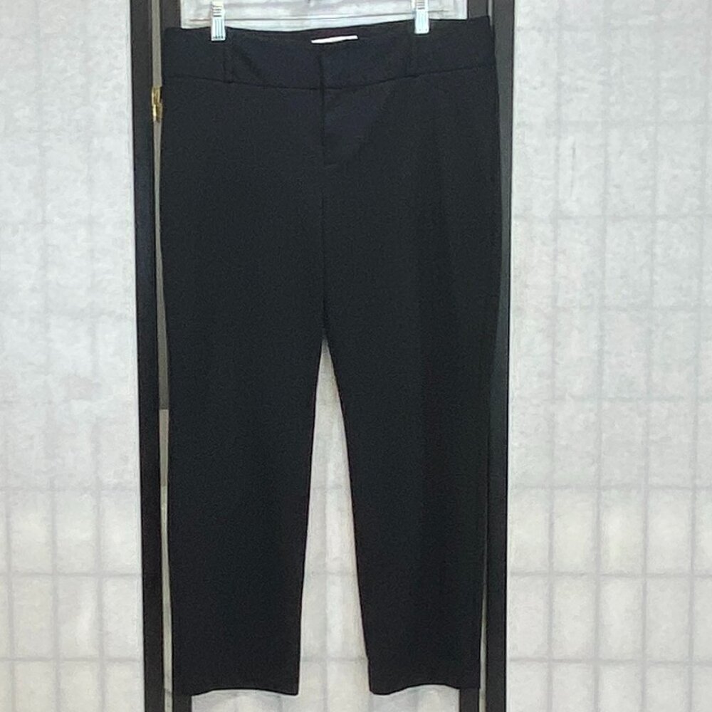 Michael Kors Black Knit Slim Straight Dress Pants Slacks Work Career Office 14
